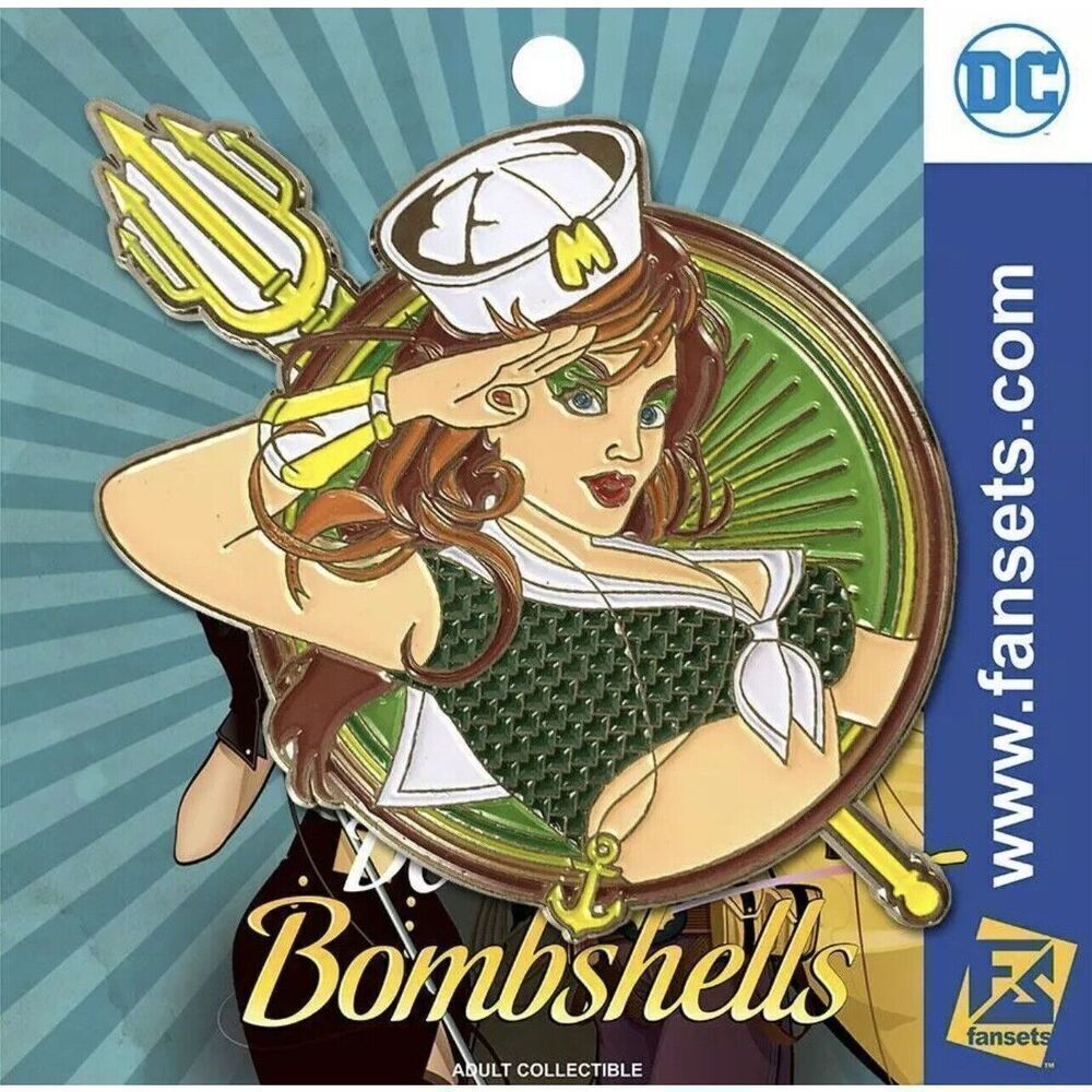 Dc Comics Bombshells Mera Badge Licensed Fansets Pin Brand New